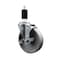 Service Caster 5'' Semi Steel Swivel 1-3/8'' Expanding Stem Caster with Brake SCC-EX20S515-SSR-TLB-138 - alternate 1